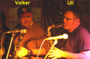 Volker und Uli am Saxophon
