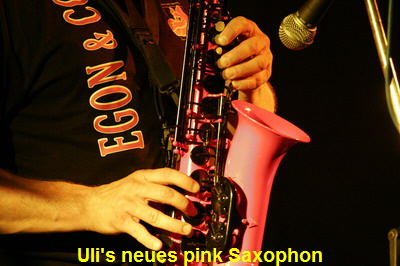 Uli am pink Saxophon